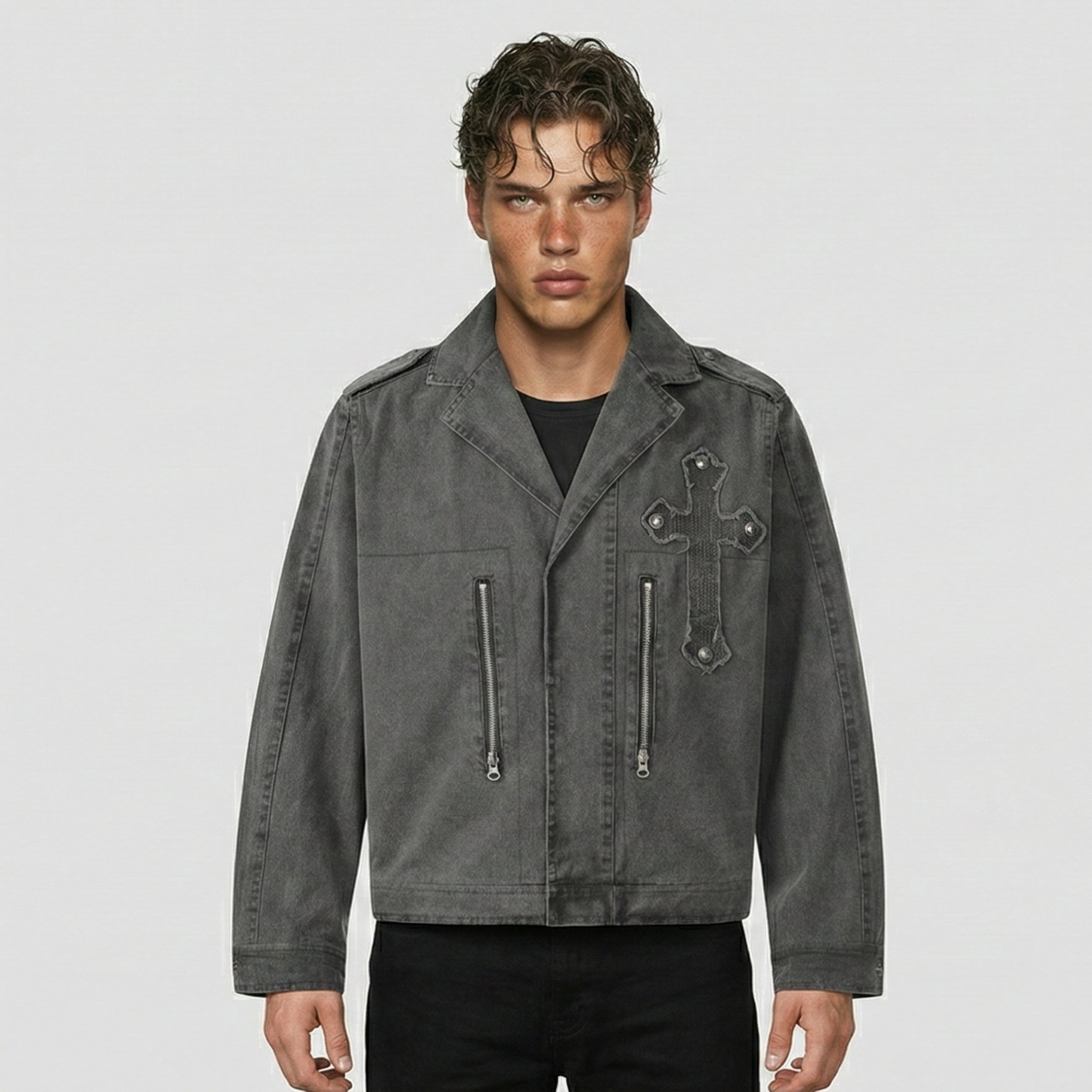 MASON DISTRESSED DENIM JACKET