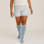 Clinical Compression – Ice Grey Stripes