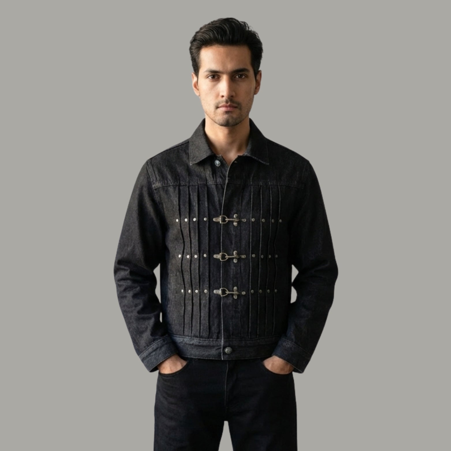 BRANDON BUCKLE DENIM JACKET