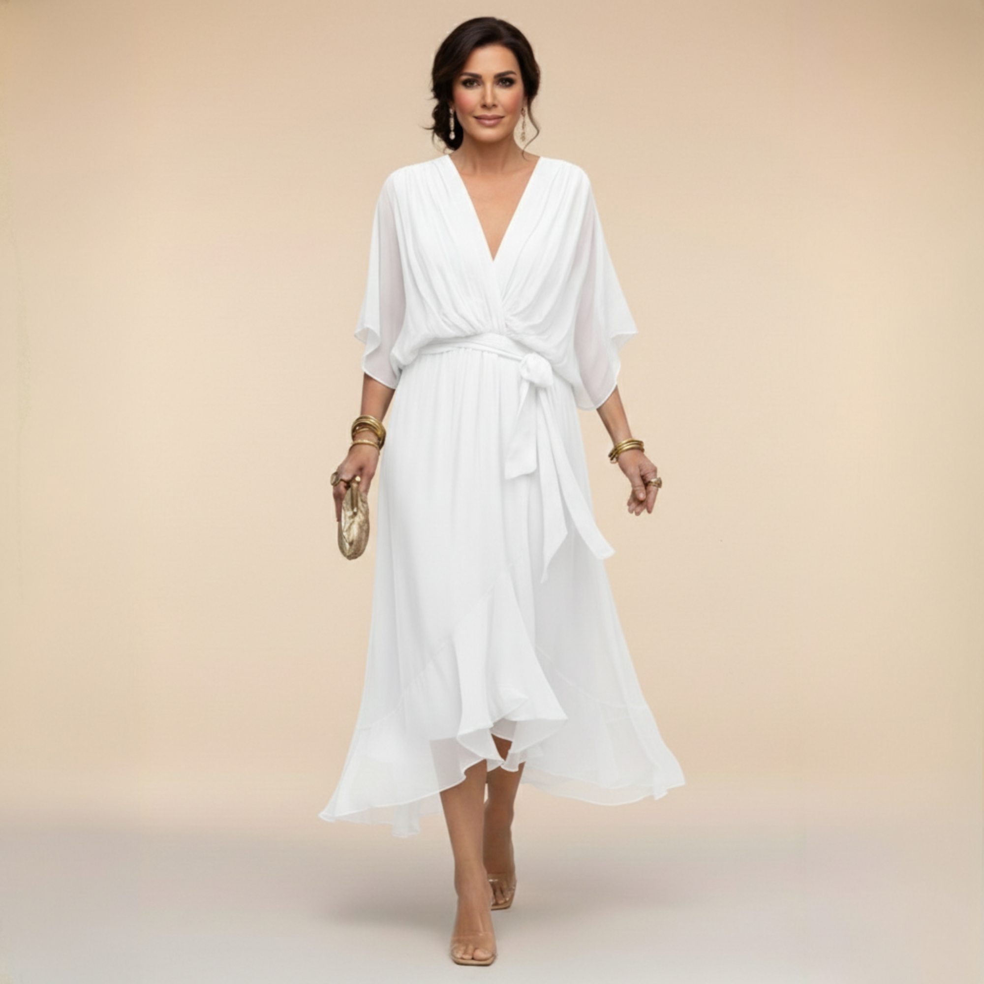Marta™ – Elegant Flowing Chiffon Dress
